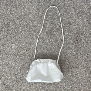 White Faux Leather Clutch bag